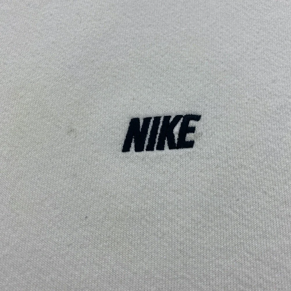 Nike Mens‎ Y2K Mini Spellout Vtg Sweatshirt XL Pullover White Side Logo Crewneck
